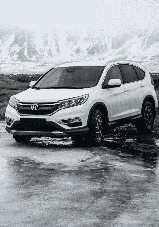White Honda CR-V