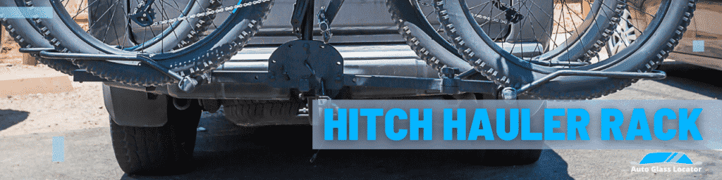 Banner for hitch hauler rack section