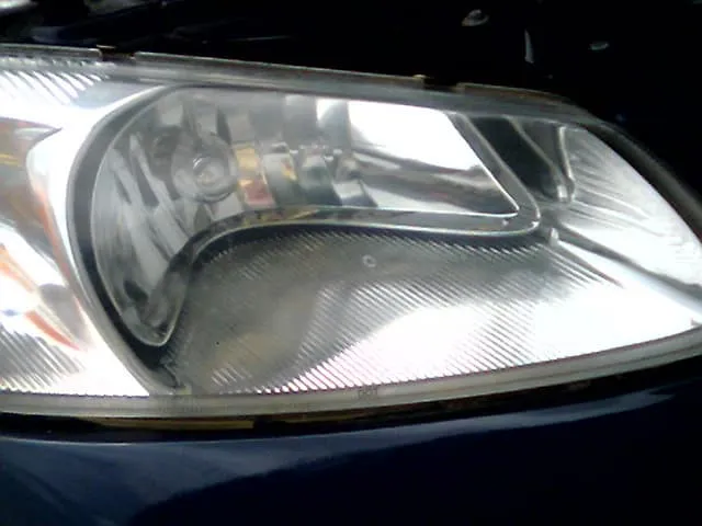 headlight after polishing