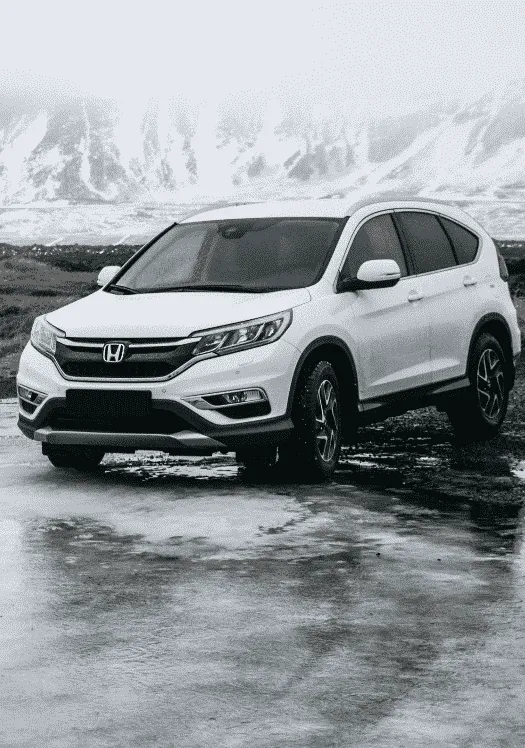 White Honda CR-V