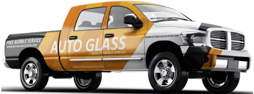 Truck for mobile auto glass repair in San Francisco