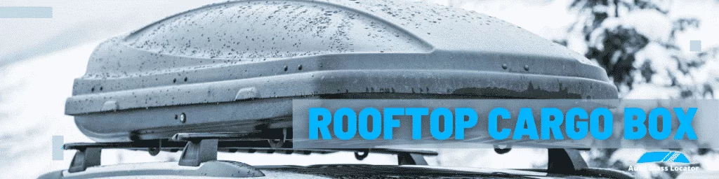 Banner for rooftop cargo box section