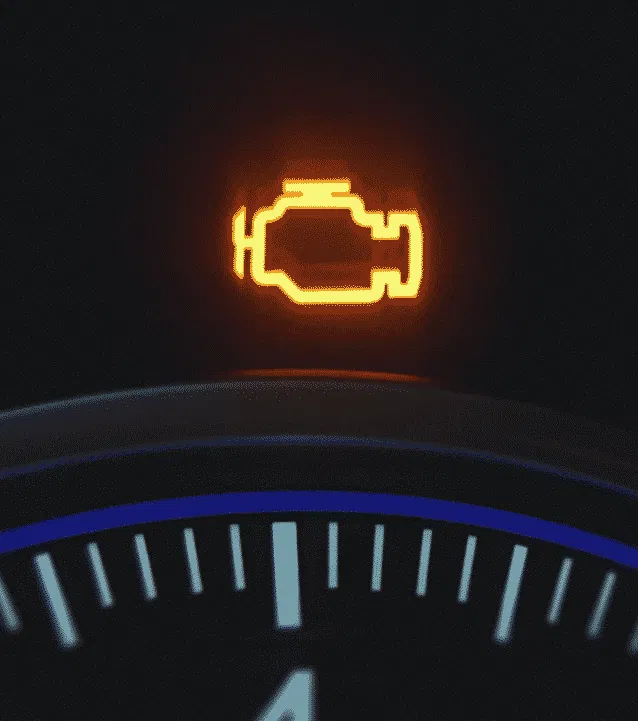 check engine light flashing